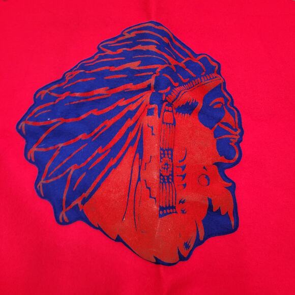 RARE VTG 70s Felt Banner Indian Head Camp USA Made Wall Art Decor - Picture 2 of 6